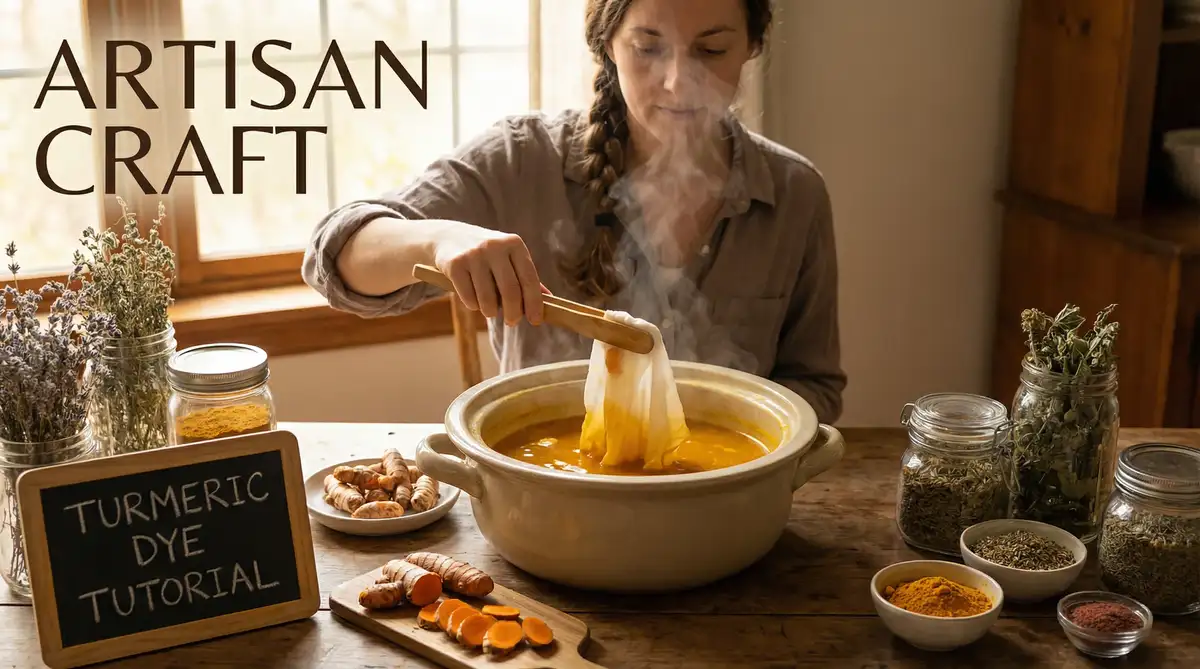 植物染教学：姜黄染色技巧 | 麻豆视频